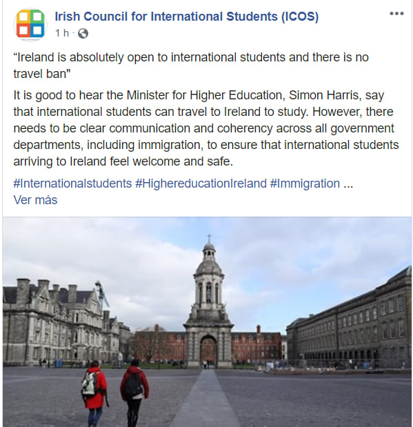 consejo de estudiantes en irlanda