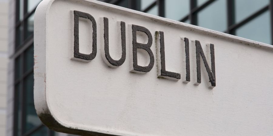 Aviso de Dublín la capital de Irlanda