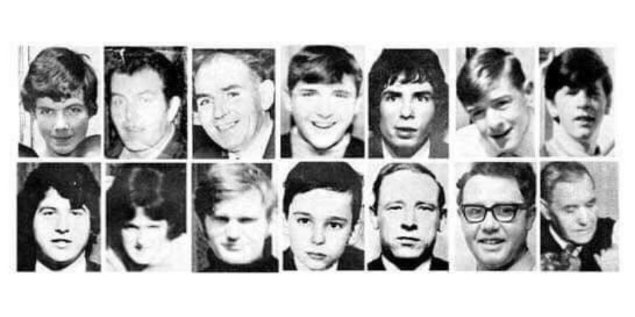 Las 14 victimas del domingo sangriento en Derry