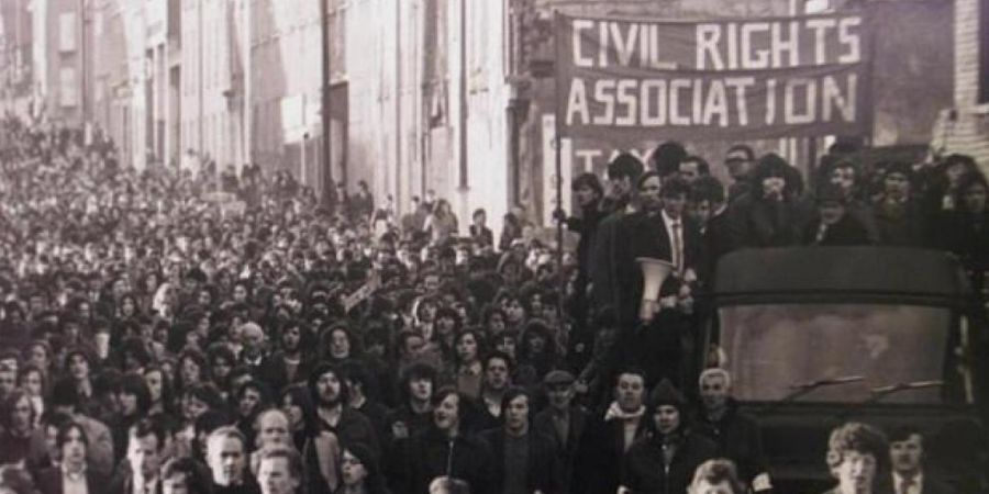 Manifestacion 30 de enero 1972 en Derry