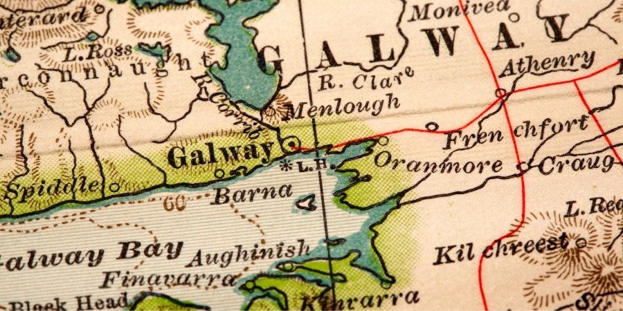 Galway, ubicación en el mapa