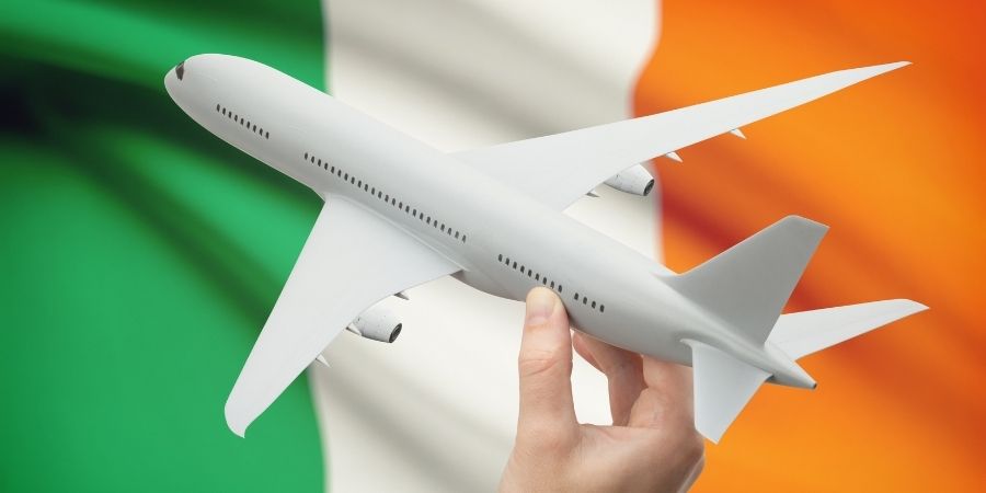 Ejemplos de viajes en Avión a Irlanda
