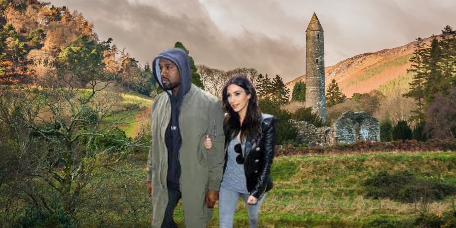 Kim Kardashian y Kanye West por Irlanda