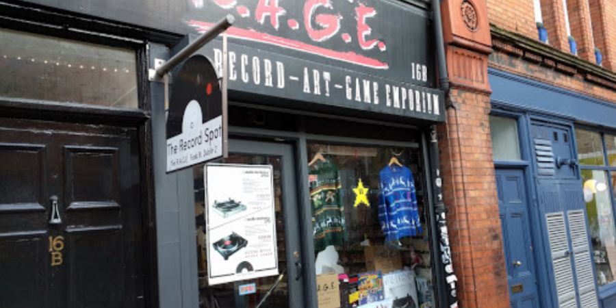 U2 en Irlanda Dublín tienda de disco